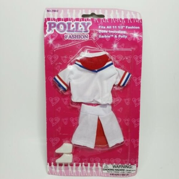 Polyfect Toys Other - Vintage Polly Fashion Doll Late 1990s Barbie Clone Polyfect Nautical Outfit NOS